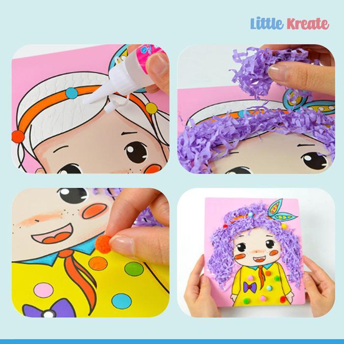 Little Kreate - Mainan Edukasi Aktivitas Anak - DIY Family Hairstyle
