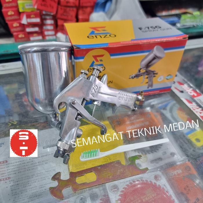 F75 SPRAY GUN SEMPROTAN ANGIN TABUNG ATAS F75G 400CC ENZO SAGOLA F 75G