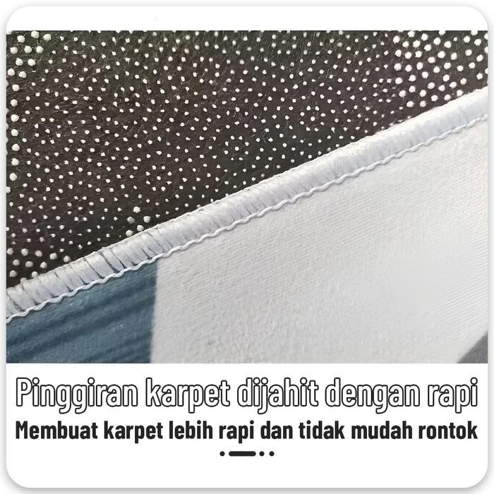 Diskon [ Cuci Gudang ] Karpet Lantai Malaysia Karpet Busa Bulu Anti Slip Ambalan Lantai Karpet