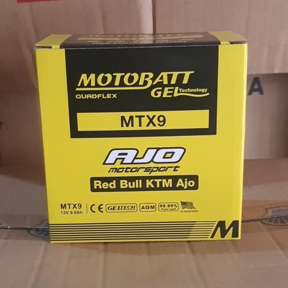 Aki Motor Suzuki Thunder 125, Thunder 250 Motobatt Mtx9 Aki Kering