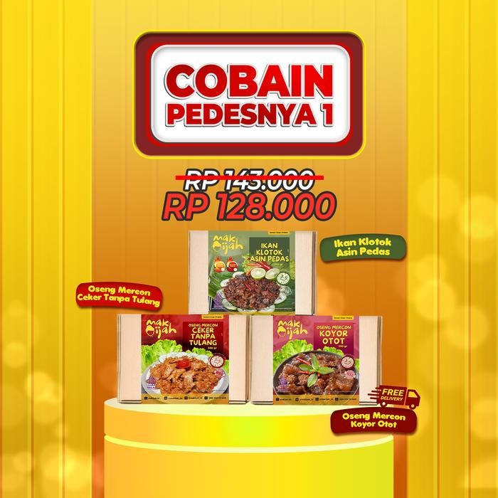 

Mamiseler45 - Paket Cobain Makijah Citarasa Nusantara - Paket Keluarga Siap Makan Hemat & Puas