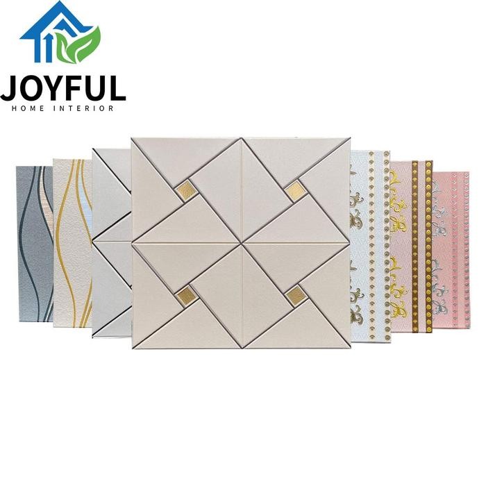 WALLPAPER 3D FOAM TEBAL 7MM (70X70CM) NEW WALLFOAM High Quality