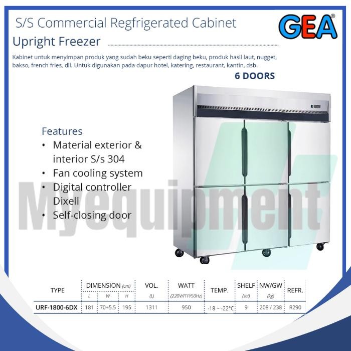 UPRIGHT CHILLER  GEA URC-1800-6DX