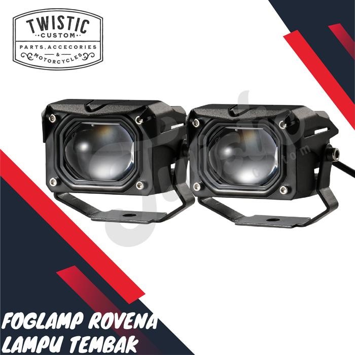 Lampu Tembak U Series Foglamp Kabut Led Rovena Putih Kuning Motor