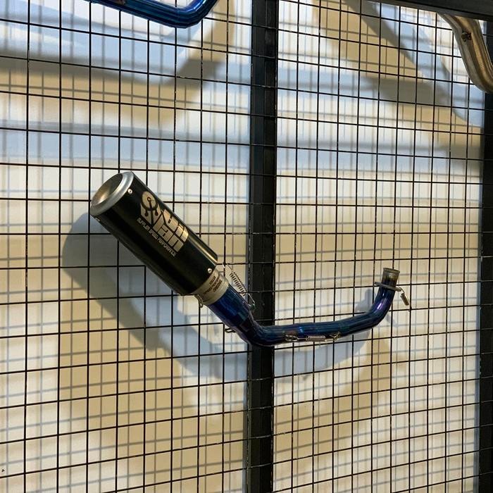 Knalpot Villan Z1 Black Hder Biru Aerox Nmax Adv Lexi Vario Beat