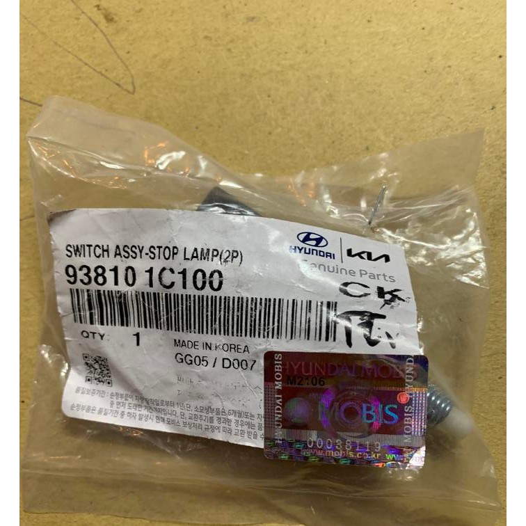 Jual Switch Swith Rem Stop Hyundai Atoz Visto Verna Avega Getz Asli