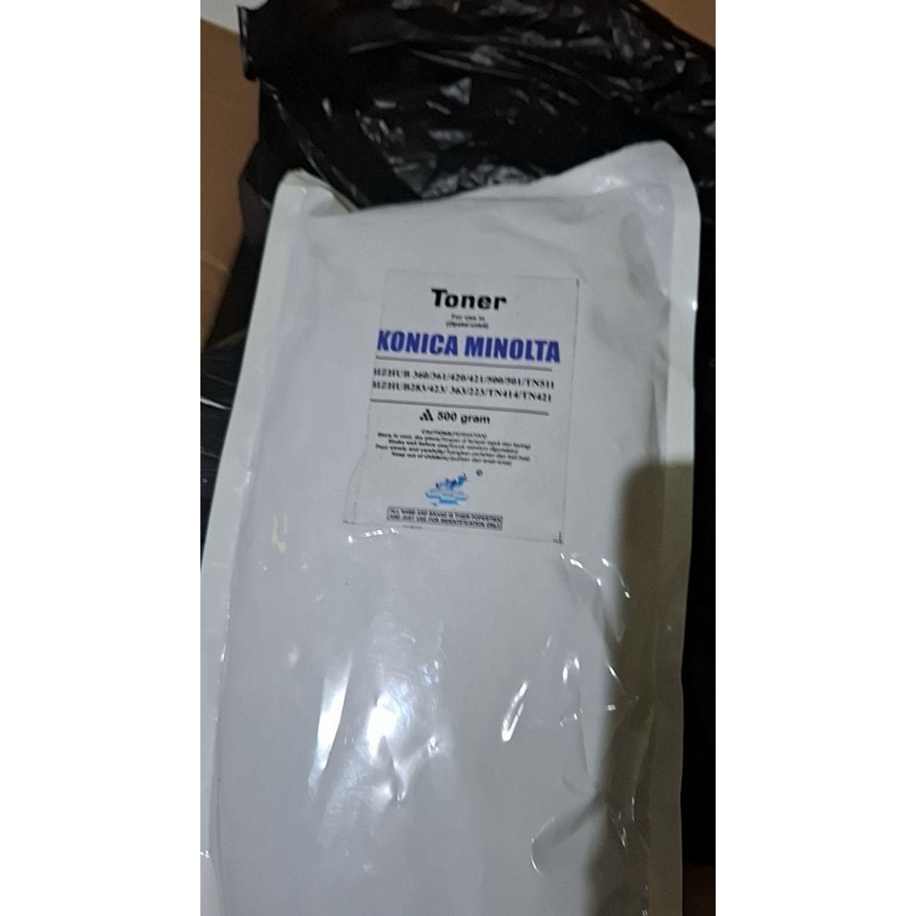 Toner /Serbuk / Bubuk Toner P-Series Bizhub 360/361/420/421/500/501/Tn551,Ineo 213 / Bizhub 206 283/