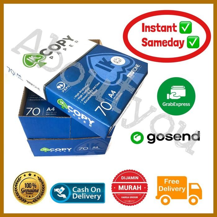 

Pilihan- Khusus Gojek Grab Kertas A4 Hvs Print Copy Paper Fotokopi Maxi Brite