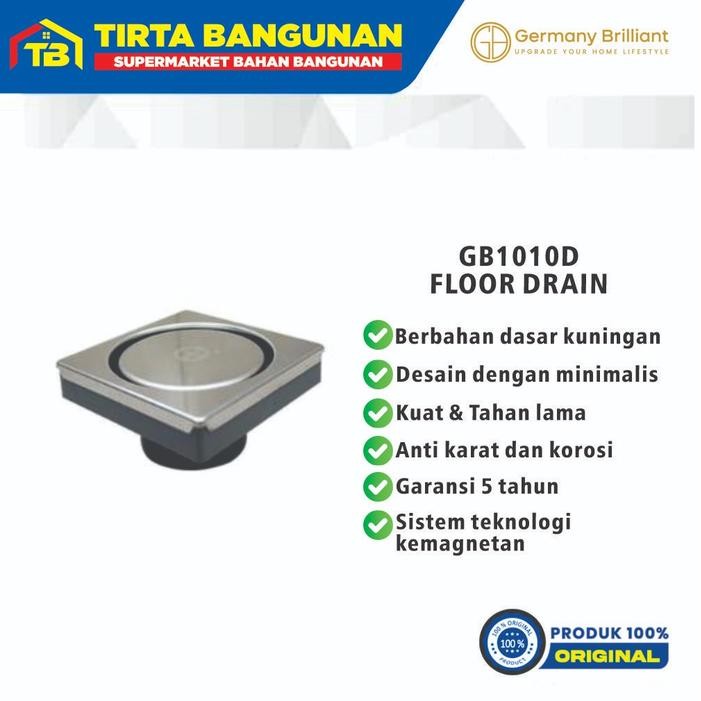 GERMANY BRILLIANT GB1010D FLOOR DRAIN / SARINGAN GOT KAMAR MANDI