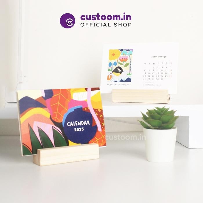 

Kalender 2025 Decoration Calendar A6 Size Wooden Stand Landscape Calendar Custoom.in