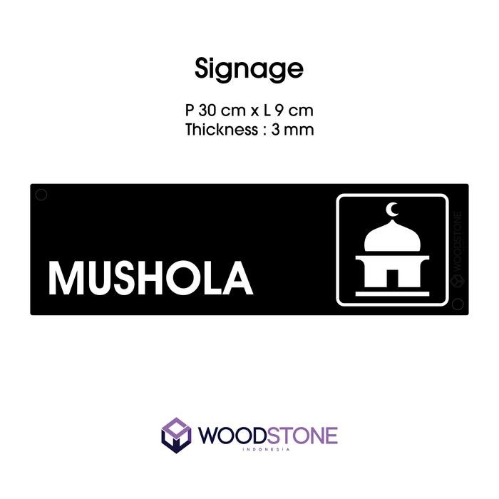 

PAPAN MUSHOLA SIGN PLAT MESJID WUDHU ACRYLIC SIGNAGE SHOLAT KIBLAT