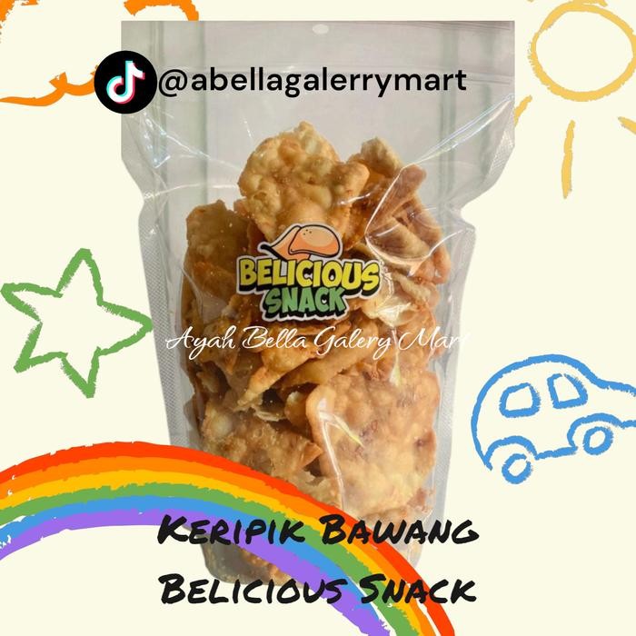 

TERMURAH Keripik Bawang Belicious Snack / Cemilan Khas Jepara 500gr / Makanan Ringan / Keripik /