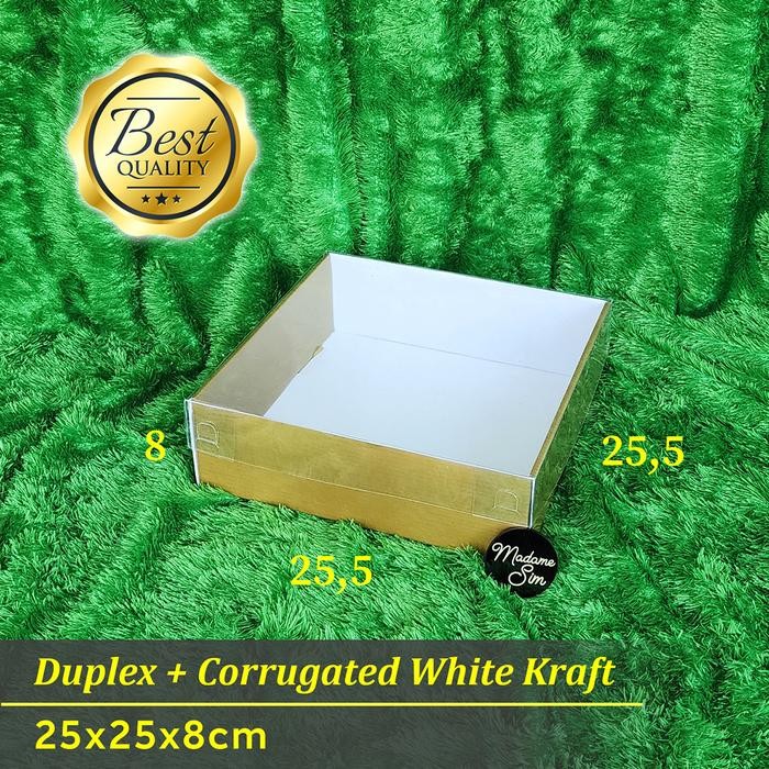 Box Gold - Box Mika - Dus Hampers - Kotak Kado 25X25X8