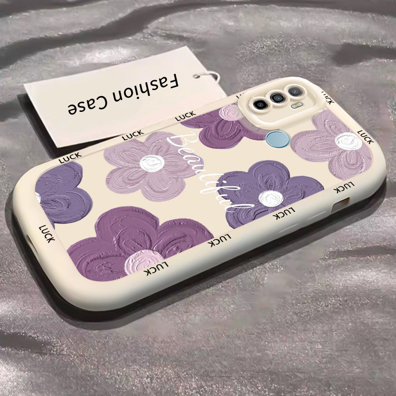 Casing Hp untuk OPPO A53 2020 A33 2020 A53s A32 A11s Case Casing HP Softcase Puff Kasing Lensa warna