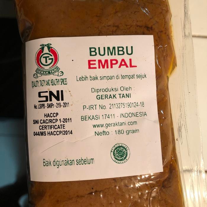 

Stok Baru Bumbu Gerak Tani Empal 180gr