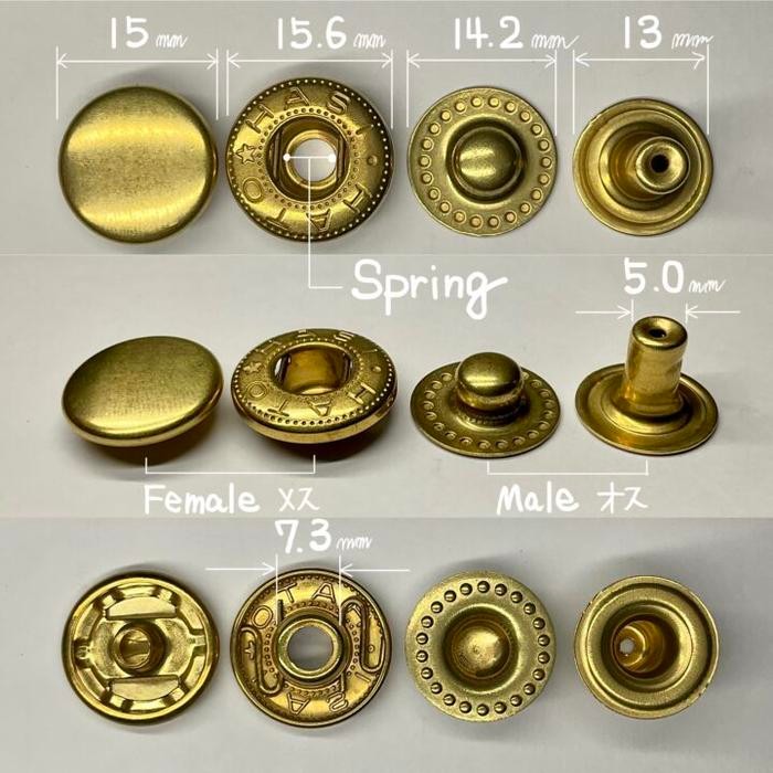 

HASI HATO Spring Snap ( L - 15 mm / No.05 ) Aksesories buckle