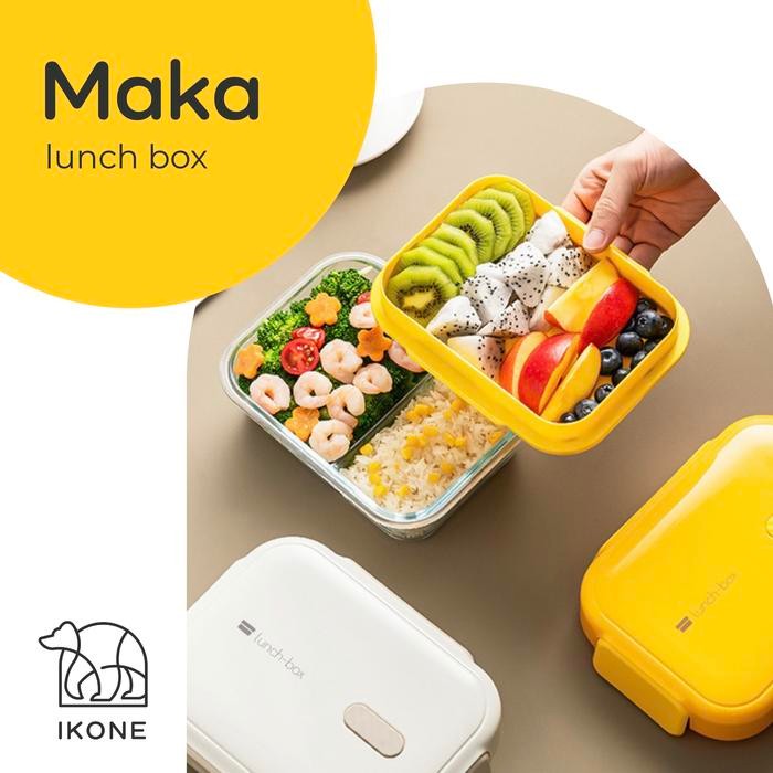

IKONEMAKA Bento Box Lunch Box Tempat Bekal Makan Penyimpanan