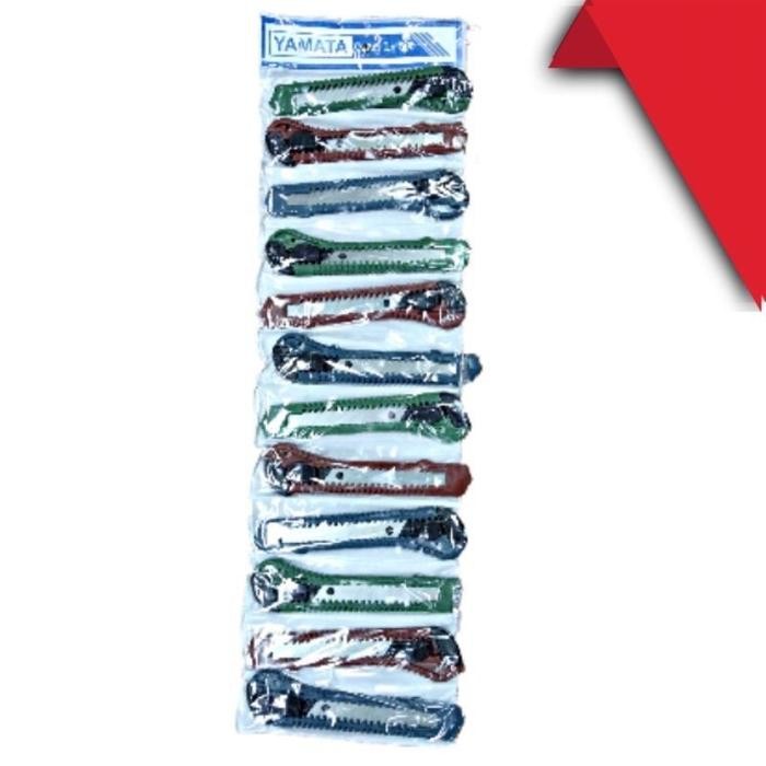 

New pisau cutter besar L500 kater YAMATA ISI 12 pcs