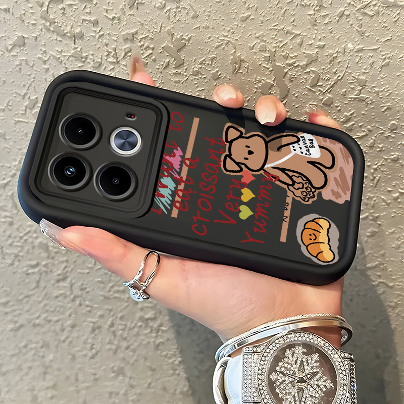 Casing Hp Untuk Untuk Infinix Note 40 Note 40 Pro Note 40 Pro+ 5G Note 40 Pro Plus 5G Case Beruang K