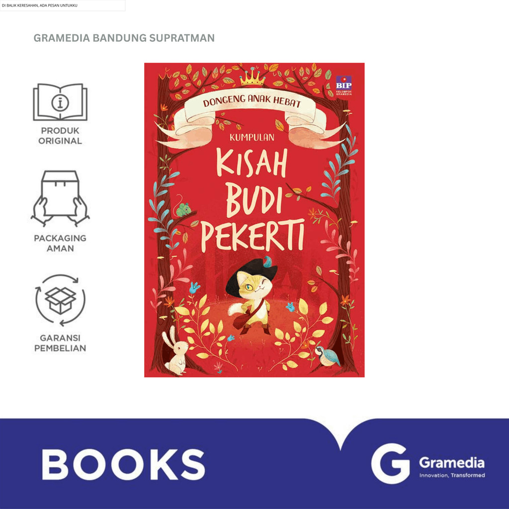 Gramedia Bandung Supratman | DONGENG ANAK HEBAT : KUMPULAN KISAH BUDI PEKERTI | Buku Belajar Anak | 
