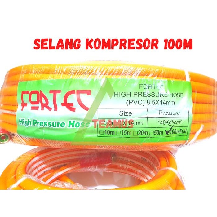 FORTEC Selang Kompresor Angin / Selang Kompresor / Selang Angin 100 M