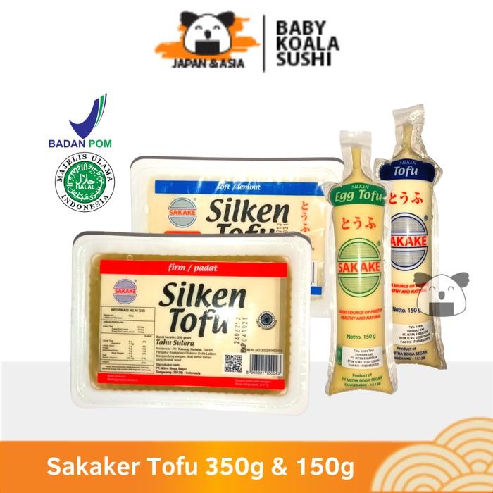 New SAKAKE Tahu Putih Jepang 150 & 350 g Halal Egg Soft Firm Toffu