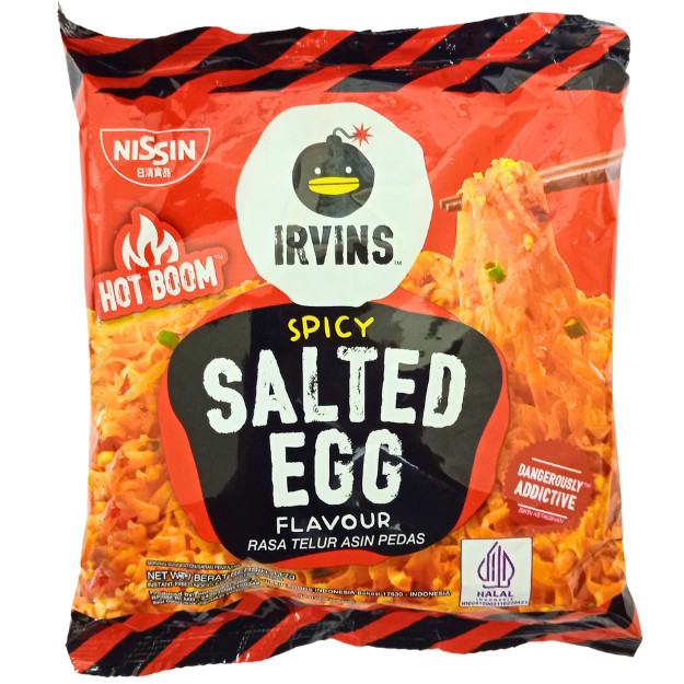 

S28138 NISSIN IRVINS SPICY SALTED EGG MIE INSTANT 117GR MAJU BERSAMA (20250910)