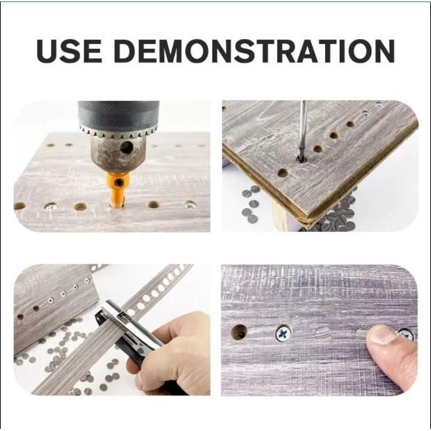 

Promo! Tang Hole Punch Heavy Duty Single Countersink Bor Edge Band Opener