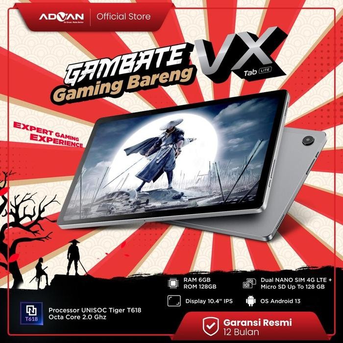 Pilihan- Advan Tab Sketsa 3 4G Lte 6Gb 4Gb 128Gb - Advan Tab Vx Lite Lte Neo - Tablet Android