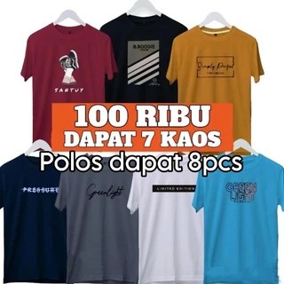 PAKET USAHA KAOS 100 RIBU DAPAT 8 PCS BAJU DISTRO THR LEBARAN