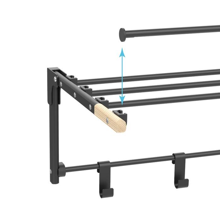 Azko Stora Jemuran Baju Dinding Tempat Jemur Baju Drying Rack Gantungan Laundry Perlengkapan Rumah