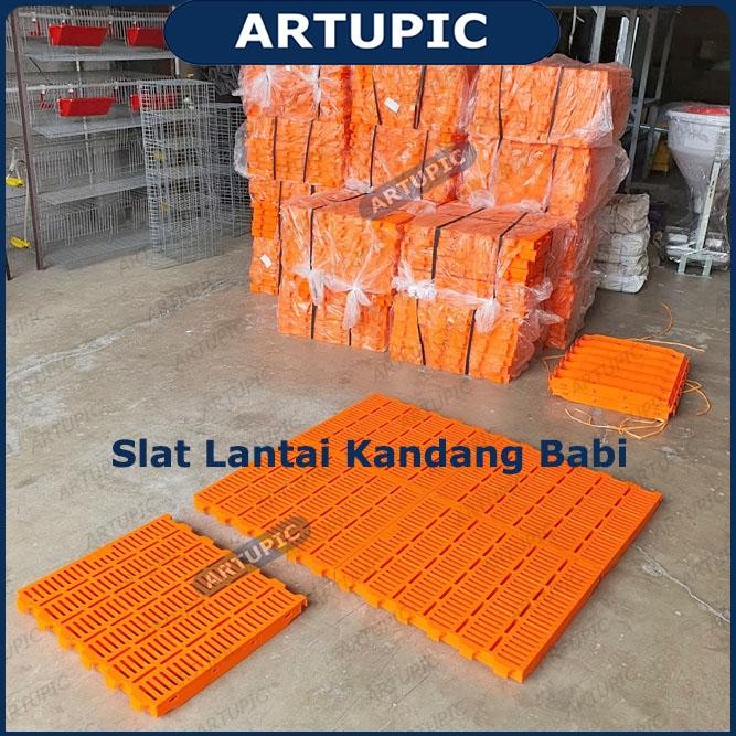 Slat Lantai Plastik Kandang Babi Artupic Bisa Kambing 60X50Cm Orange