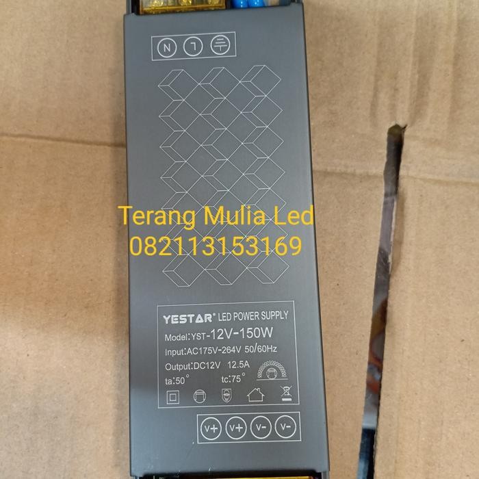 Terhemat Travo Led Strip 12V Power Supply Slim 60W 100W 150W Yestar Terlariss 