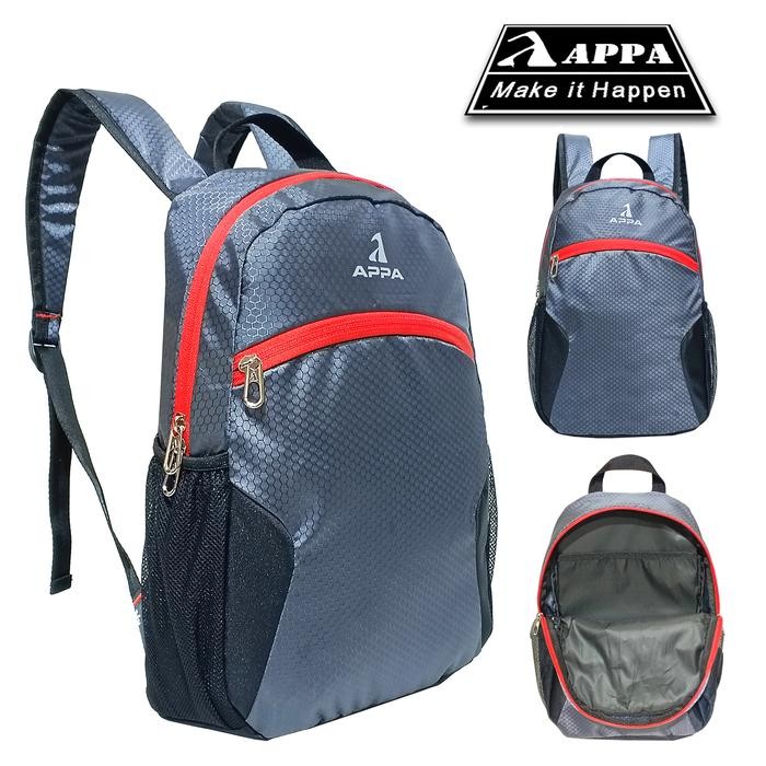 TERLARIS Tas Ransel Pria/Wanita Mini Backpack OlahTerbaru / Tas Gendong Mini Sekolah AP8026 RUN Abu