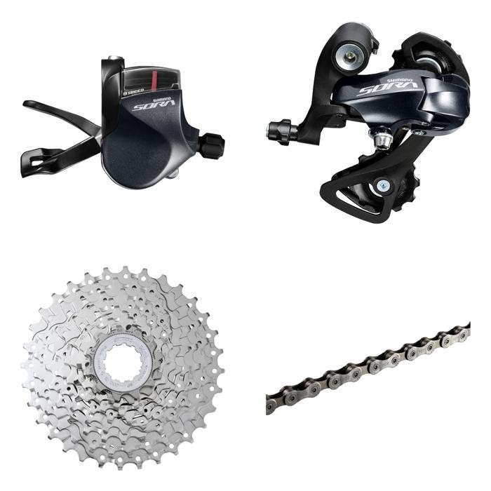 Ready Paket Grupset Mini Groupset Shimano Sora 9 Speed
