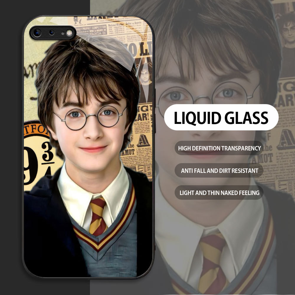 Tempered Glass case For Apple iPhone 6 6S 7 8 Plus SE2020 se2022 kasing Handphone  Gambar Harry Pott