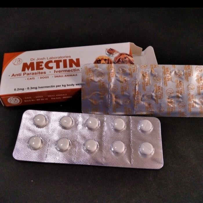Obat kutu oral mectin invermectin anti parasit 2mg 1strep isi 10