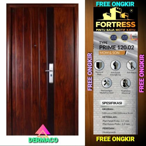 ORIGINAL PINTU UTAMA FORTRESS 120.02 / PINTU BAJA FORTRESS 120 CM x 220CM READY STOCK