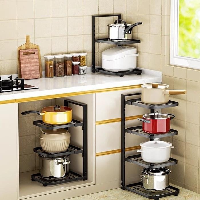 Etife Rak Panci/ Rak Penyimpanan Dapur/Wastafel Dapur Di Bawah Rak/Rak Penyimpanan Dapur Rak