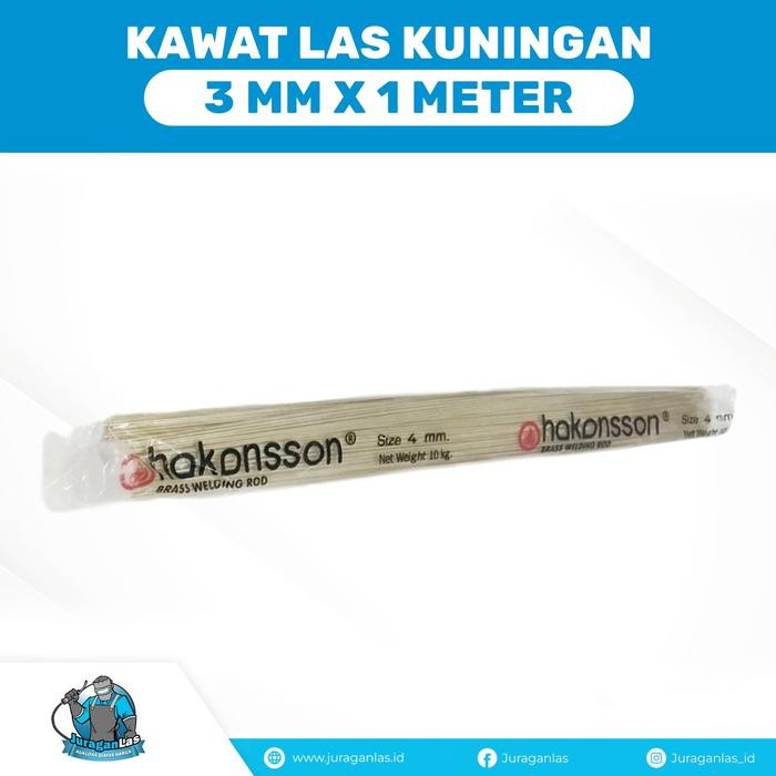 [V] Kawat Las / Rod / Filler Kuningan / Brass diameter 3.0mm