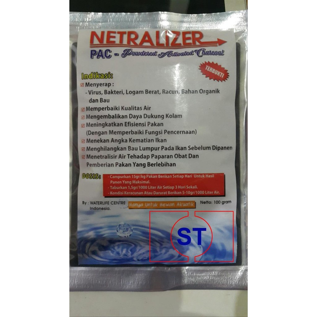 NETRALIZER OBAT UNTUK KOLAM IKAN. IKAN KOI. KOLAM BARU. RACUN DI AIR.