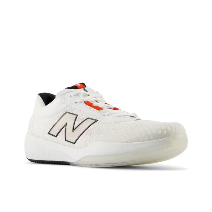 Seaptu Tennis Pria New Balance Fuelcell 996V6 Shoes All Court Men'S Tenis - White/Black/Teamred