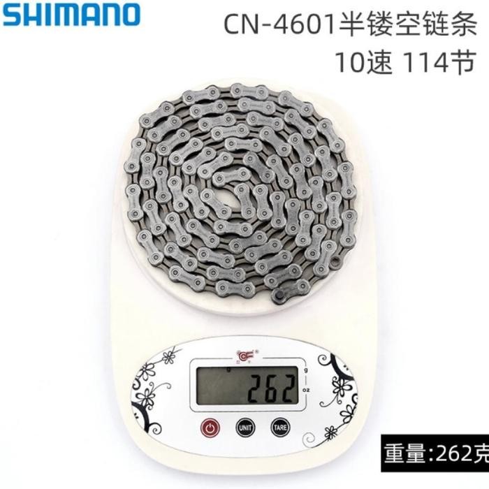 RANTAI ORIGINAL SHIMANO TIAGRA 10 SPEED CN-4601 10S HALF HOLLOW