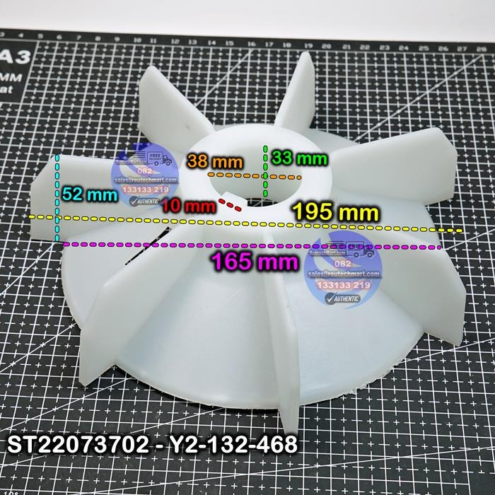 Kipas Dinamo Y2-132-468 Fan Motor Y2-132 Y2 132 468