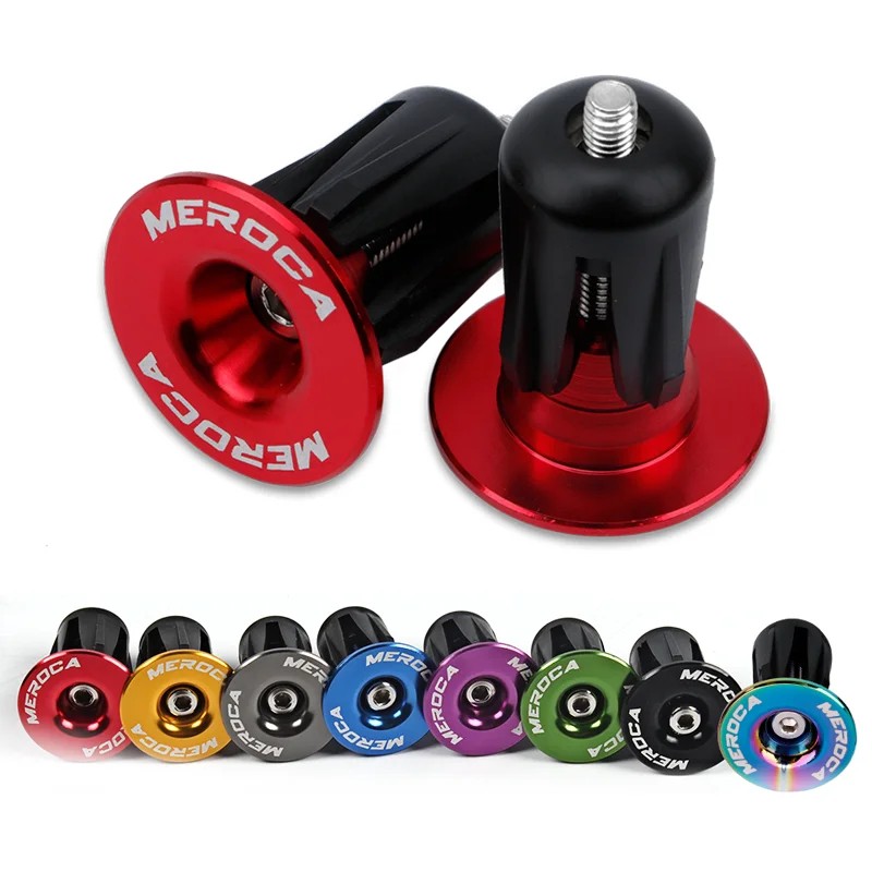 1 Pair Mountain Road Bike Handlebar End Plugs Color Aluminum Alloy Handle Bar End BMX MTB Bike Grip 
