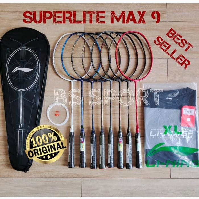 fb17- Raket Badminton Lining G Force Superlite Max 9 Original 100%