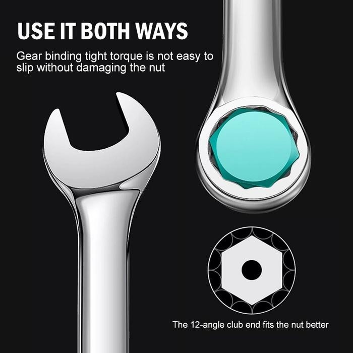 Kunci Ring Pas Set 8-16 Pcs 6-32mm Kunci Pas/Kunci Ring Pas Set Tool Kunci Ring