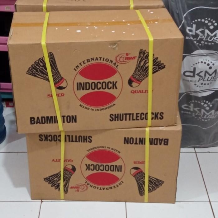 Indocock Merah 12 pcs Shuttlecock Badminton Kok Bola Bulutangkis