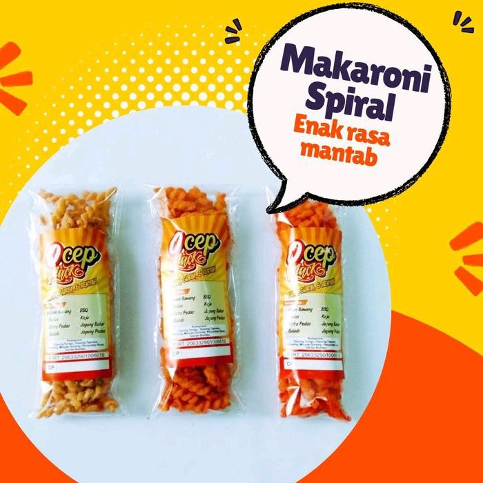 MAKARONI GANDUM PAKET JUALAN OCEP SNACK ISI 100 PCS Pak