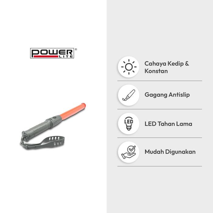 Azko Krisbow Tongkat Lalu Lintas 2Xc Tongkat Polisi Lampu Tongkat Lampu Pengatur Lalin Police Stick